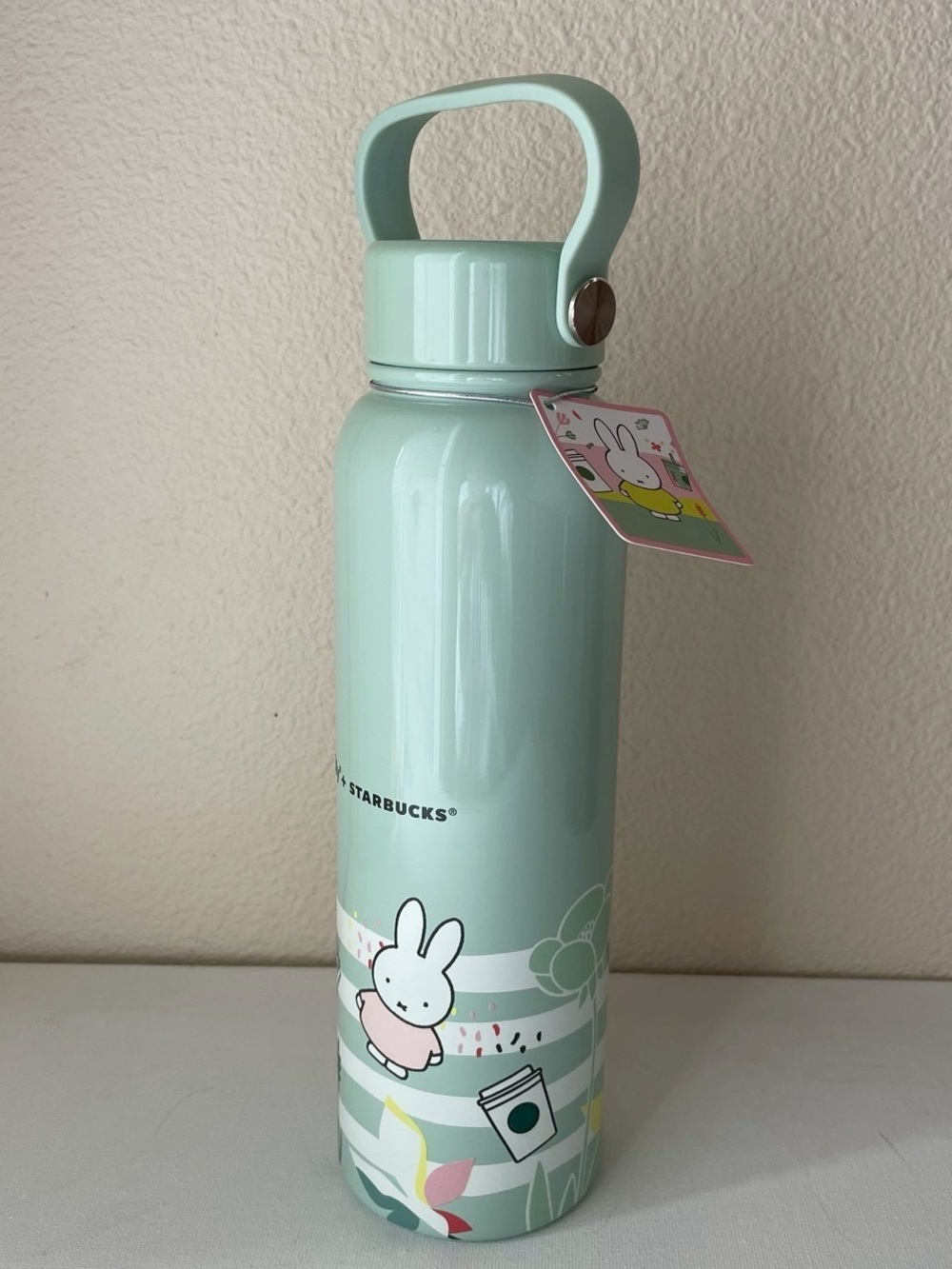 STARBUCKS x MIFFY Stainless Water hot cold Bottle 27oz  Summer 2026 with handle - Picture 2 of 7